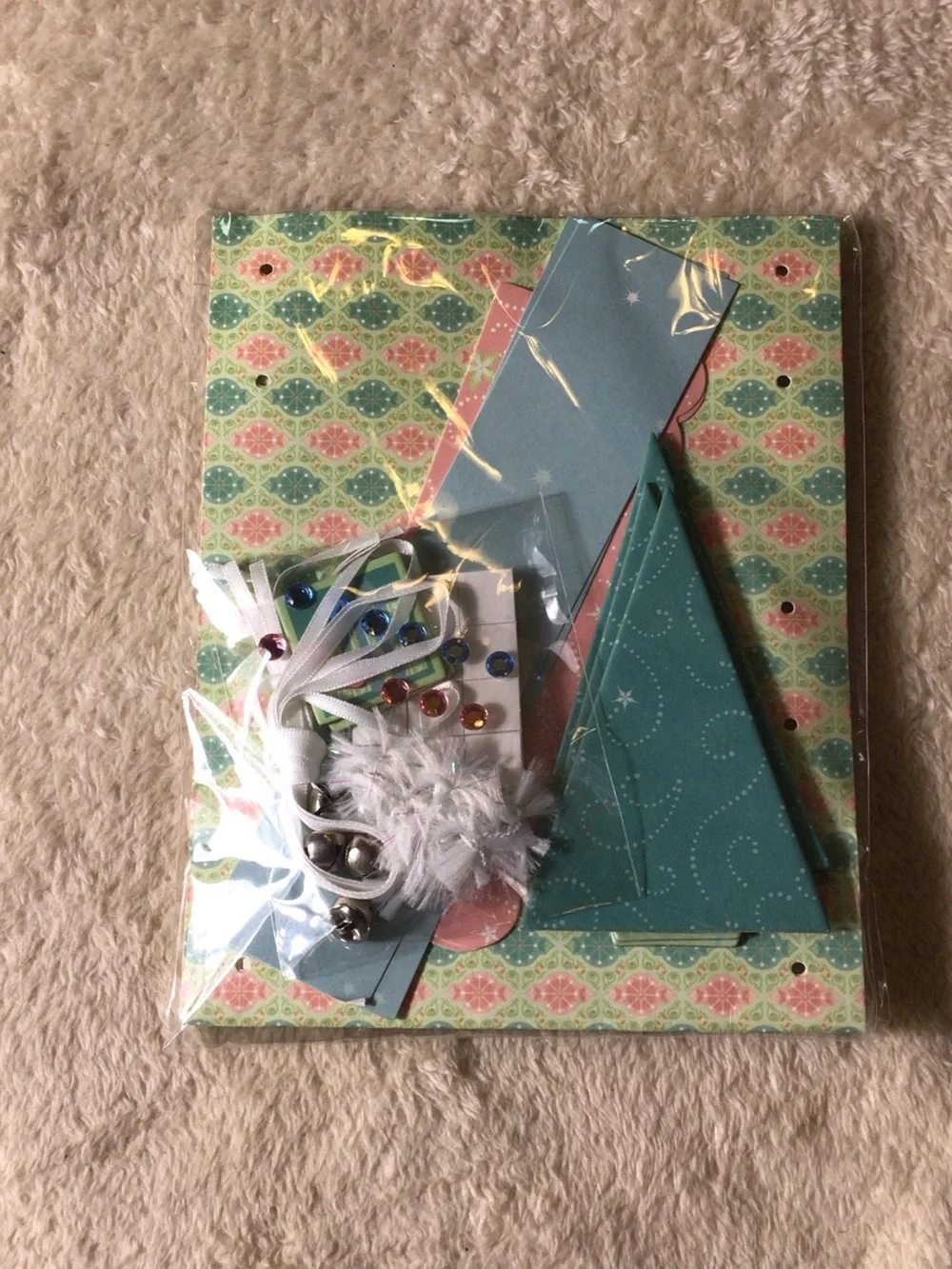 K & Company Green and Pink Christmas Tree Craft Kit